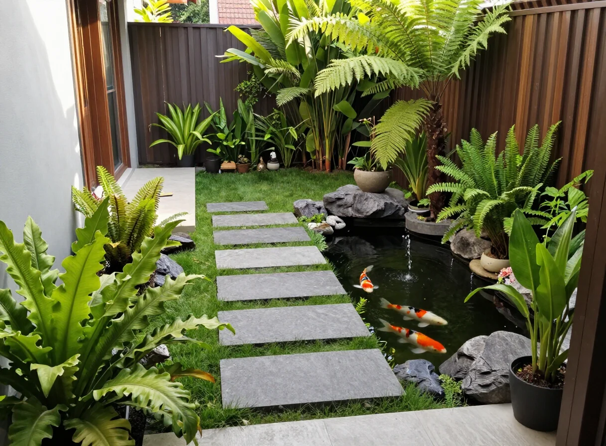 Kolam Koi Rumah Keluarga